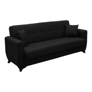 Sofa Bed Modesto Argos The Classic three seater with storage space anthracite fabric 215x84x83cm