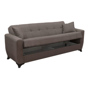 438 000016 2 Sofa Bed Modesto Argos The Classic three seater with storage space brown fabric 215x84x83cm