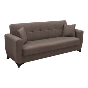 Sofa Bed Modesto Argos The Classic three seater with storage space brown fabric 215x84x83cm