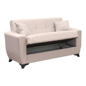 438 000017 2 Sofa Bed Modesto Argos The Classic two seater with storage space beige fabric 155x84x83cm