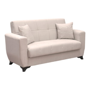 Sofa Bed Modesto Argos The Classic two seater with storage space beige fabric 155x84x83cm