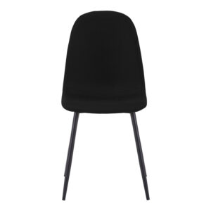 499 000013 3 Chair Bella Argos The Classic black fabric with black metal leg 44x55x85cm