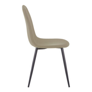 499 000015 2 Chair Bella Argos The Classic olive green fabric with black metal leg 44x55x85cm