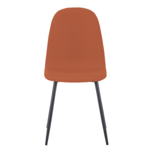 499 000016 3 Chair Bella Argos The Classic brick red fabric with black metal leg 44x55x85cm