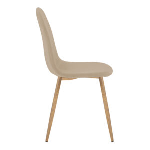 499 000017 2 Chair Bella Argos The Classic beige fabric with natural color metal leg 44x55x85cm