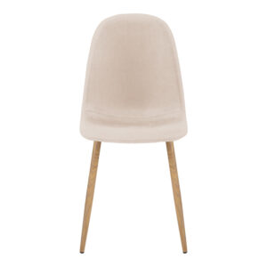 499 000018 3 Chair Bella Argos The Classic cream fabric with natural color metal leg 44x55x85cm