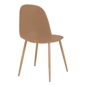 499 000019 1 Chair Bella Argos The Classic tan fabric with natural color metal leg 44x55x85cm
