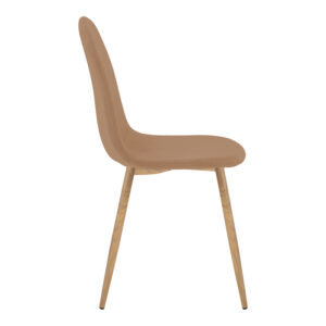 499 000019 2 Chair Bella Argos The Classic tan fabric with natural color metal leg 44x55x85cm