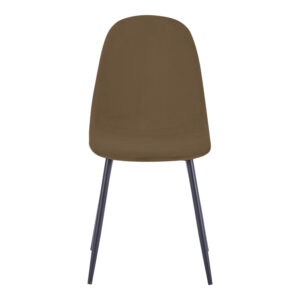499 000022 3 Chair Bella Argos The Classic brown velvet fabric with black metal leg 44x55x85cm
