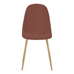 499 000026 3 Chair Bella Argos The Classic dusty pink velvet fabric with natural color metal leg 44x55x85cm
