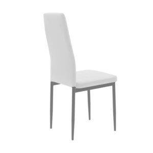 499 000042 2 Chair Parker Argos The Classic white PU with anthracite metal leg 41x48x96cm