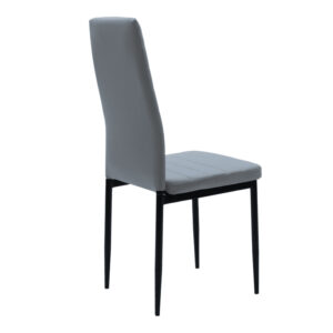 499 000043 1 Chair Parker Argos The Classic anthracite PU with black metal leg 41x48x96cm