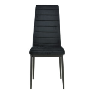 499 000045 3 Chair Parker Argos The Classic black velvet with black metal leg 41x48x96cm