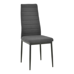 Chair Parker Argos The Classic anthracite fabric with black metal leg 41x48x96cm