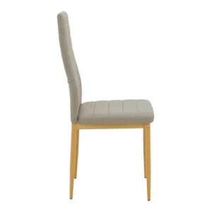 499 000048 2 Chair Parker Argos The Classic beige fabric with natural color metal leg 41x48x96cm