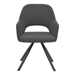 029 000483 3 Armchair Verta Argos The Classic anthracite fabric-black metal 59x58x87cm