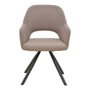 029 000484 3 Armchair Verta Argos The Classic beige fabric-black metal 59x58x87cm