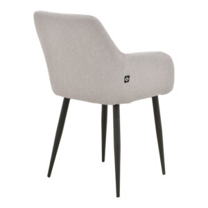 029 000486 1 Armchair Telia Argos The Classic light grey fabric-black metal 60x54x85cm
