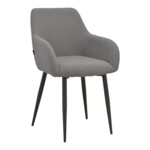 Armchair Telia Argos The Classic anthracite fabric-black metal 60x54x85cm