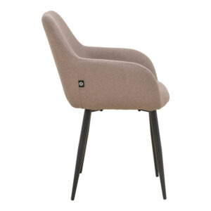 029 000488 2 Armchair Telia Argos The Classic beige fabric-black metal 60x54x85cm