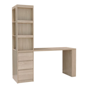 072 000190 1 Desk with bookcase Cliner Argos The Classic sonoma 140x50x180cm