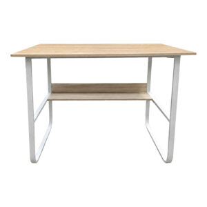 072 000193 2 Study desk Kela Argos The Classic mdf in oak color and white metal legs 100x60x73cm
