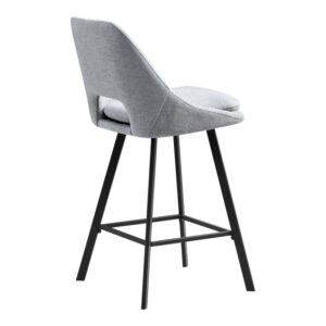 093 000044 1 Bar stool Initiate Argos The Classic fabric grey-black metal leg 48x56x98cm