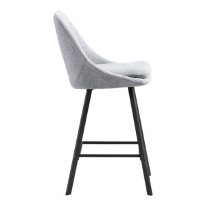 093 000044 2 Bar stool Initiate Argos The Classic fabric grey-black metal leg 48x56x98cm