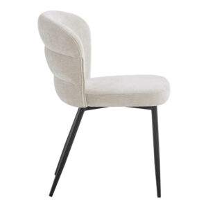 093 000045 2 Chair Mercy Argos The Classic beige fabric with black metal leg 57x60.5x79cm