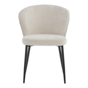 093 000045 3 Chair Mercy Argos The Classic beige fabric with black metal leg 57x60.5x79cm