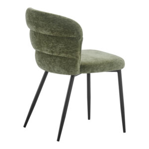 093 000046 1 Chair Mercy Argos The Classic olive green fabric with black metal leg 57x60.5x79cm