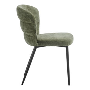 093 000046 2 Chair Mercy Argos The Classic olive green fabric with black metal leg 57x60.5x79cm