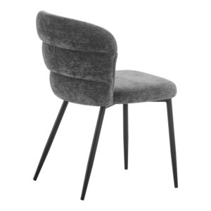093 000047 1 Chair Mercy Argos The Classic anthracite fabric with black metal leg 57x60.5x79cm