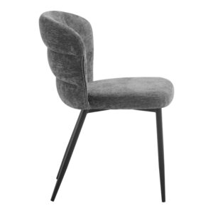 093 000047 2 Chair Mercy Argos The Classic anthracite fabric with black metal leg 57x60.5x79cm