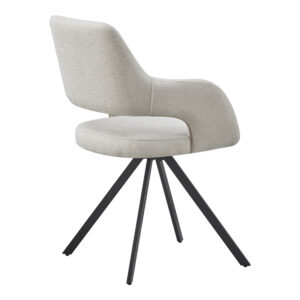 093 000048 1 Rotating armchair Tate Argos The Classic light grey fabric with black metal legs 59x56.5x86.5cm