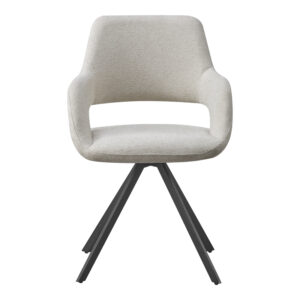 093 000048 3 Rotating armchair Tate Argos The Classic light grey fabric with black metal legs 59x56.5x86.5cm