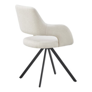 093 000049 1 Rotating armchair Tate Argos The Classic beige fabric with black metal legs 59x56.5x86.5cm