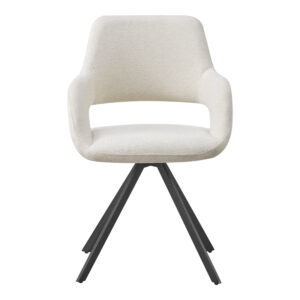093 000049 3 Rotating armchair Tate Argos The Classic beige fabric with black metal legs 59x56.5x86.5cm