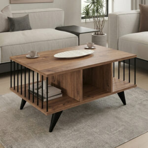 Coffee table Pena Argos The Classic sonoma with black 90x60x39.5cm