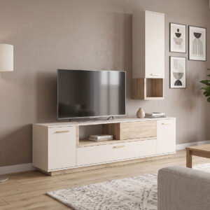 Living room set Norda Argos The Classic cream with oak color 187x40x58.4cm