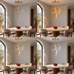 193 000133 1 Ceiling light multi light Novel Argos The Classic LED black metal 30x30x80cm