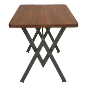 197 000342 2 Table Vertex Argos The Classic walnut with black metal 110x70x72cm