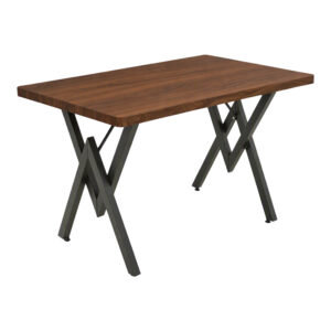 Table Vertex Argos The Classic walnut with black metal 110x70x72cm