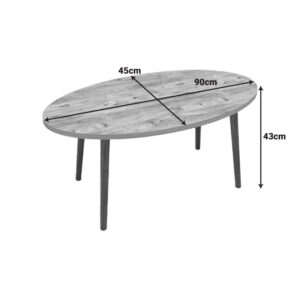 197 000349 2 Coffee table Sartori Argos The Classic white with natural color 90x45x43cm