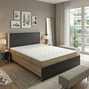 Bed with mattress Athos-Nemesis Argos The Classic sonoma-anthracite 160x200cm