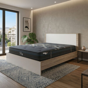Bed with mattress Athos-Resty Argos The Classic sonoma-white 160x200cm