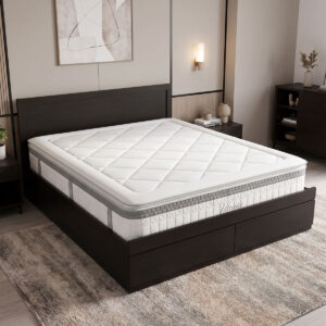Bed with drawer and mattress Olympus-Utopia Argos The Classic wenge 150x200cm