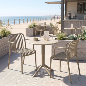 Dining set Mercon Zoi Argos The Classic set 3pcs cappuccino PP Φ60x75cm