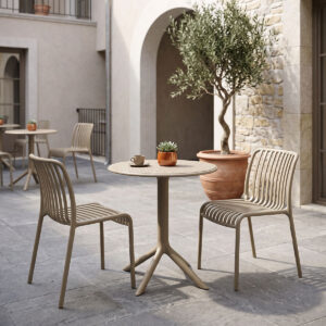 Dining set Mercon Zoi Argos The Classic set 3pcs cappuccino PP Φ60x75cm