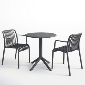200 001856 1 Dining set Mercon Zoi Argos The Classic set 3pcs anthracite PP Φ60x75cm